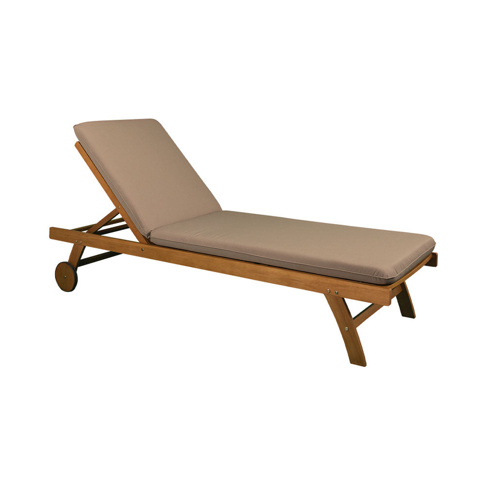 Contini Teak Sonnenliege mit Kissen