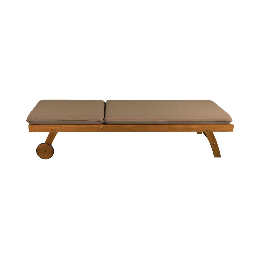 Contini Teak Sonnenliege mit Kissen