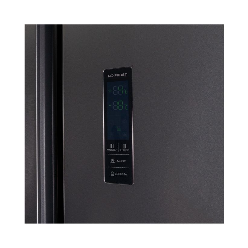 Kibernetik 436 Liter Food Center Food Center Side by Side schwarz