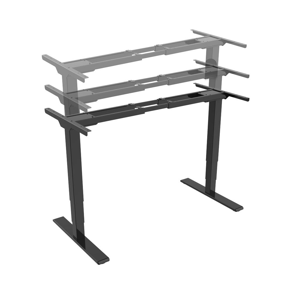 CONTINI elektr. Hubtischgestell 1100-1700 mm, schwarz