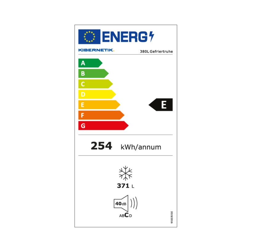 Kibernetik 371 liter freezer 