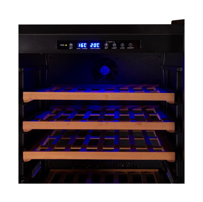 Kibernetik wine climate cabinet 131 - 176 bottles 2 zones 