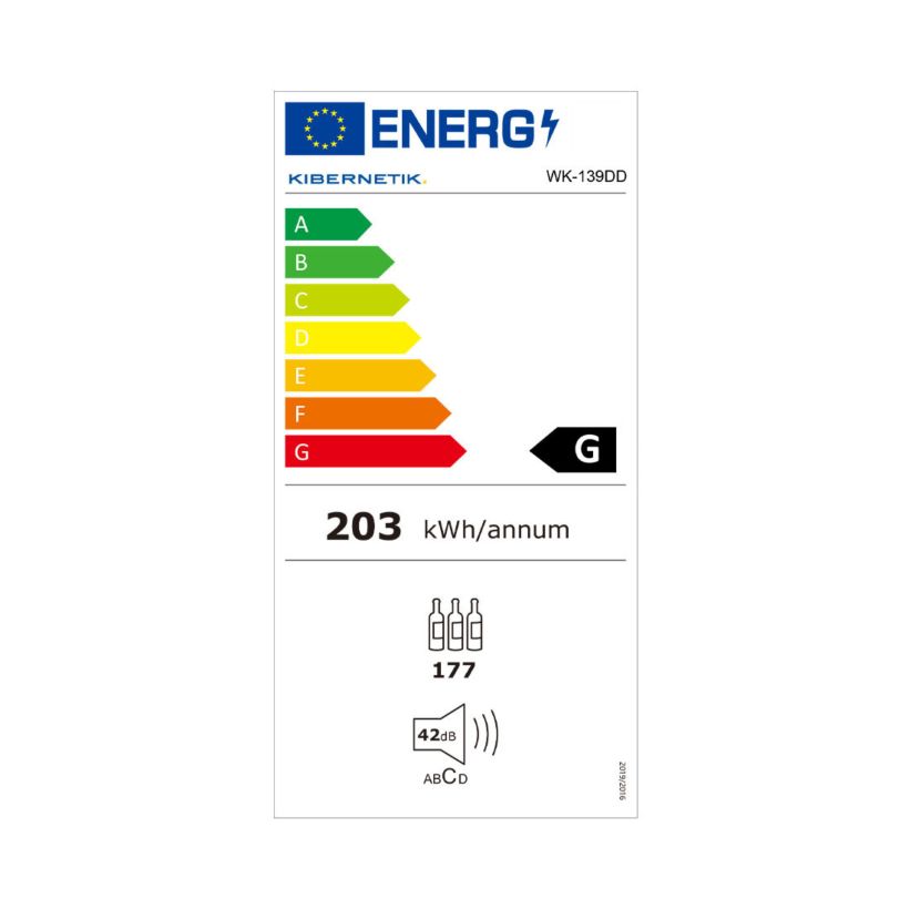 Kibernetik Weinklimaschrank 139 Flaschen 2 Zonen