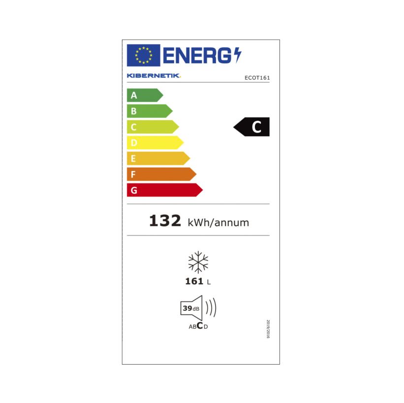 Kibernetik 161 Liter ECO Tiefkühlschrank / Gefrierschrank no Frost