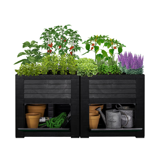 WeberGarden Hochbeet mit Staufächern