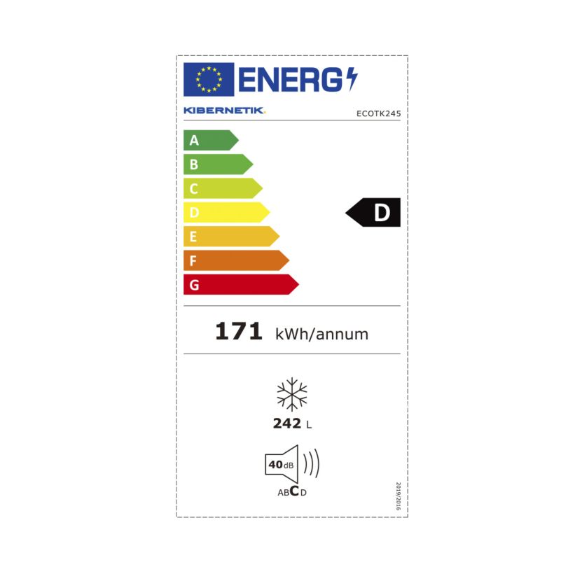 Kibernetik 242 Liter ECO Tiefkühlschrank / Gefrierschrank