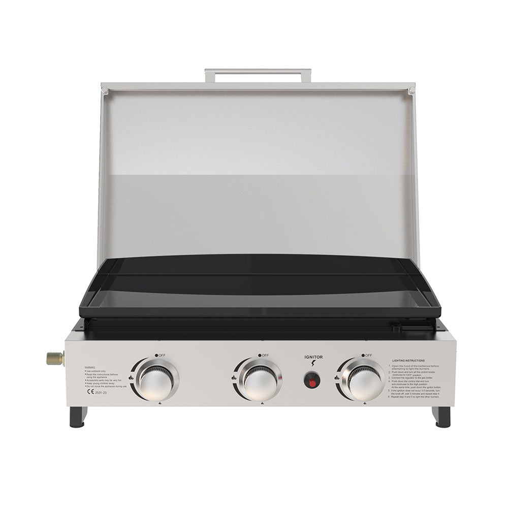 Mr.Grill Gas Plattengasgrill 7'500 Watt inkl. Schlauch und Regler