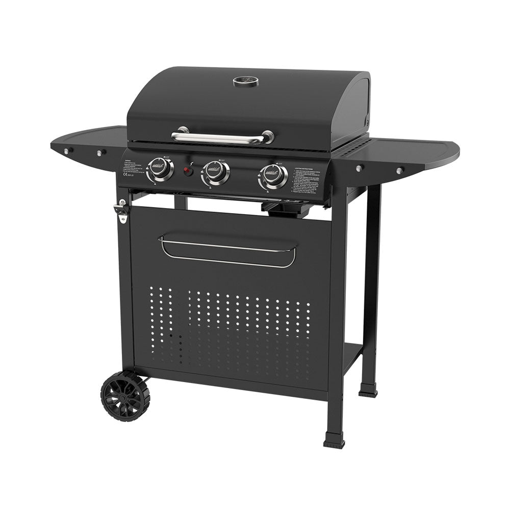 Mr.Grill Gasgrill 3 Brenner, inkl Gasschlauch und -Regler