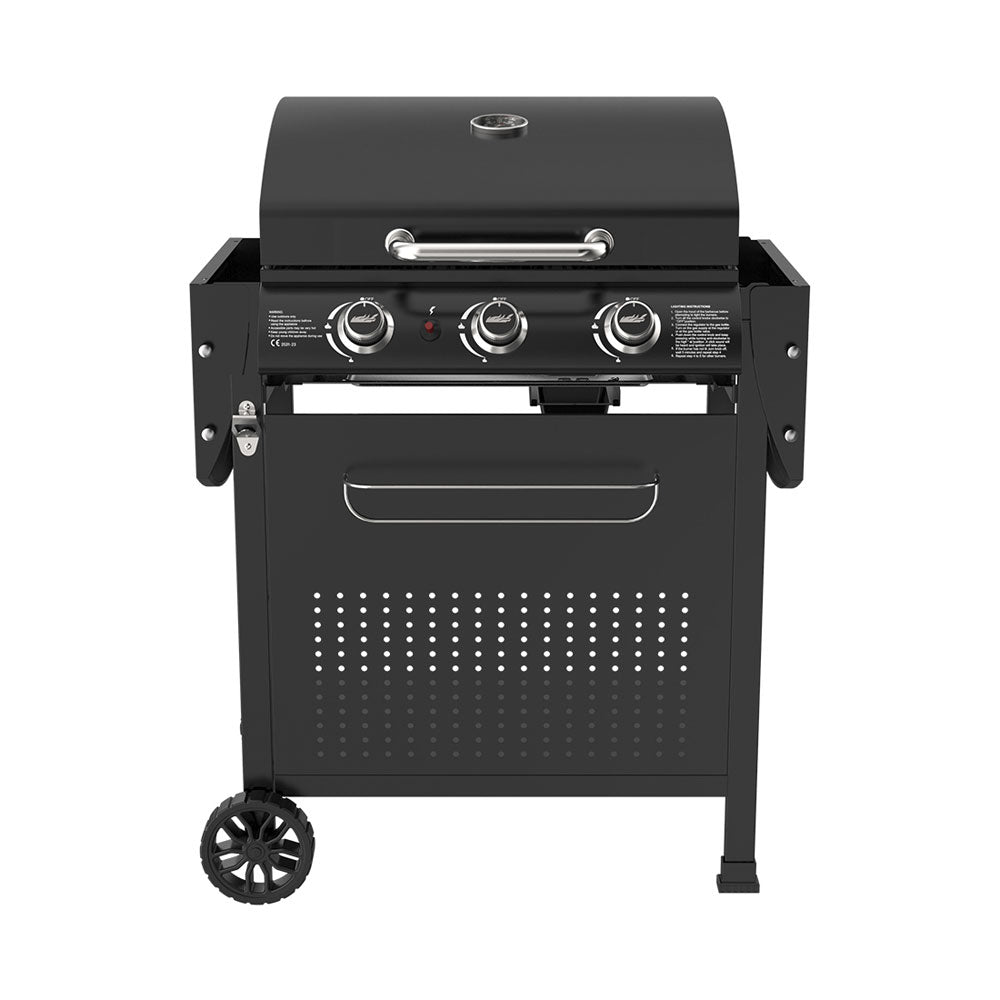 Mr.Grill Gasgrill 3 Brenner, inkl Gasschlauch und -Regler